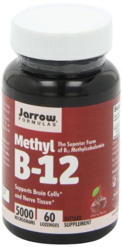 Jarrow Formulas Methylcobalamin (Methyl B12), 5000mcg, 60 Lozenges